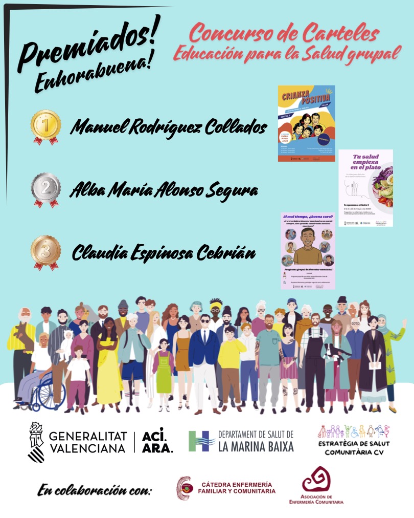 ¡¡PREMIADOS en el Concurso de carteles de educación para la salud grupal!!