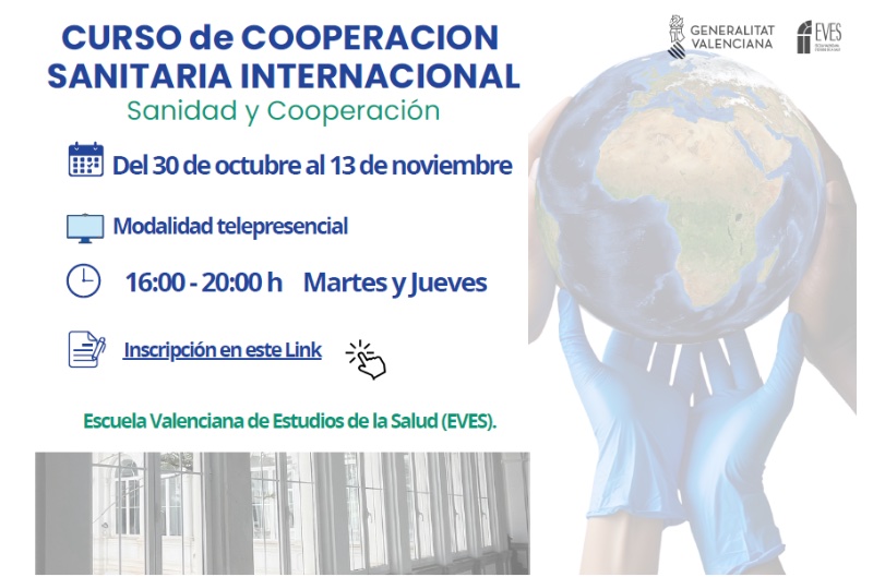 La AEC participa en el nuevo curso de Cooperación Sanitaria Internacional de la EVES