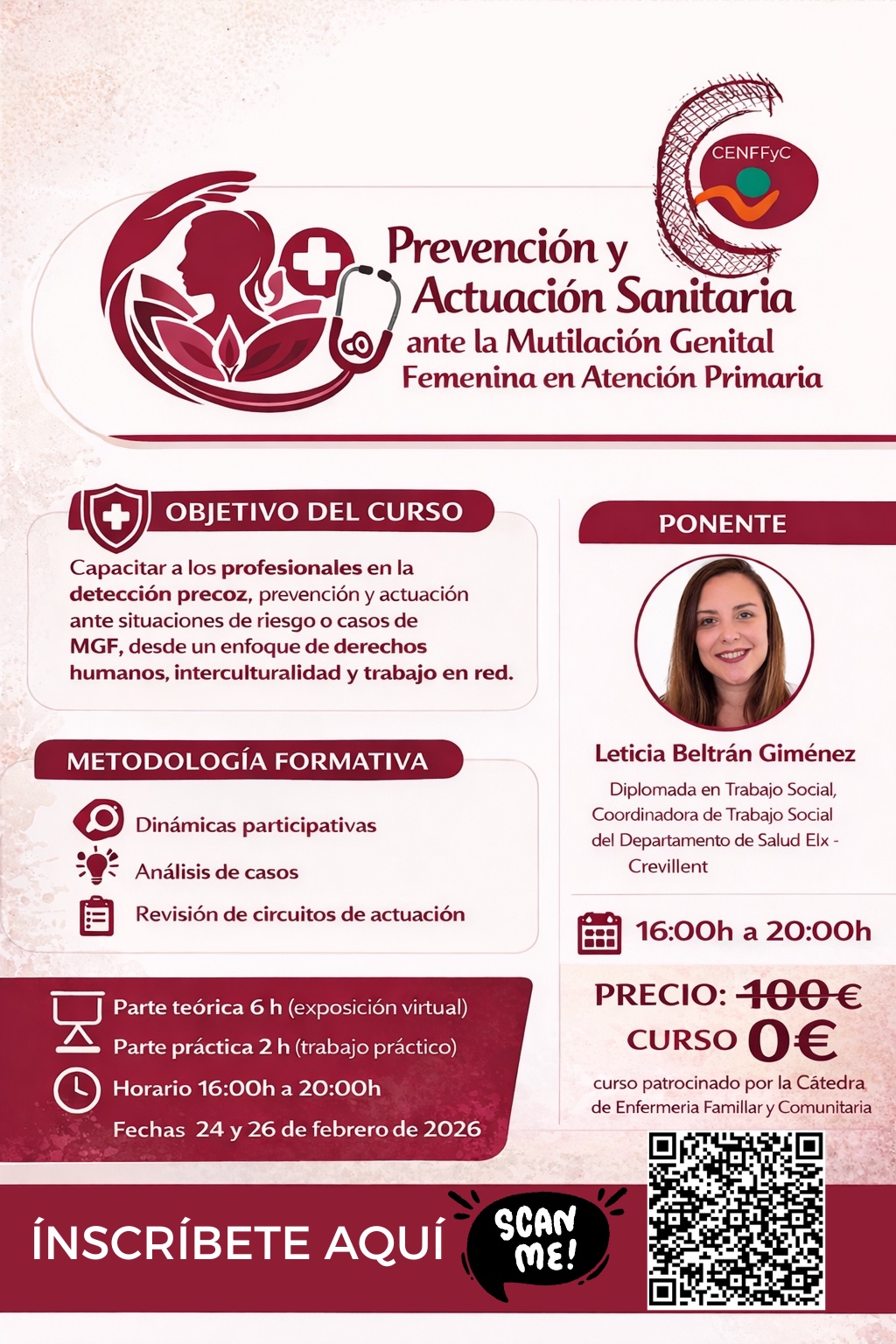 ¡Próximamente! curso “Prevención y Actuación Sanitaria ante la Mutilación Genital Femenina en Atención Primaria”